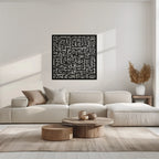 Ayat Al-kursi Kufi Metal Wall Art - Elegant Islamic Design - Kaf236, top view - House Of Avana