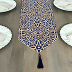 Ayyubid Pattern Table Runner, front view - House Of Avana