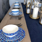 Azul Bone China Dinnerware Set Tea + Linen