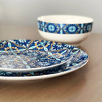 Azul Bone China Dinnerware Set, back view - House Of Avana