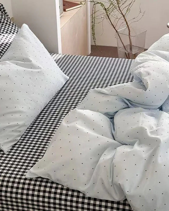 Chloe Pastel Candy Cotton Bedding Set / Mint Ever Lasting