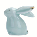 Bunny Figurine - Ceramic White Pair
