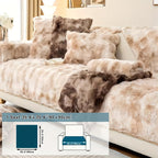 Luxurious Gradient Velvet Sofa Cover topspet