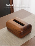 Handmade Bamboo Tissue Box Cover with Vintage Design - Solid Wood Storage Holder for Home Decor, Jewelry & Office Supplies, Decorative Storage Box, Natural Wood Finish House Of Avana