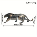 Modern Black Panther Animal Figurine - House Of Avana