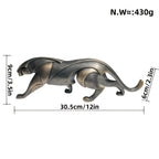 Modern Black Panther Animal Figurine - House Of Avana