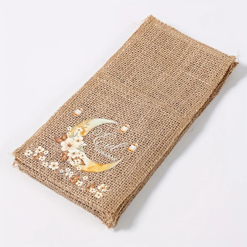 Burlap Bags - Moon Lantern Eid Decor