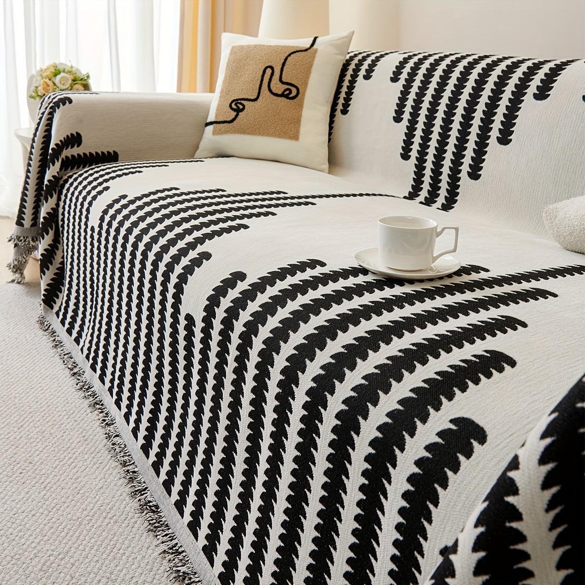 Chenille Fabric Sofa Cover - Soft, Non-Slip, Universal Protector topspet