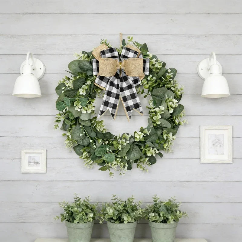 Wreath - Fresh Eucalyptus Green Artificial