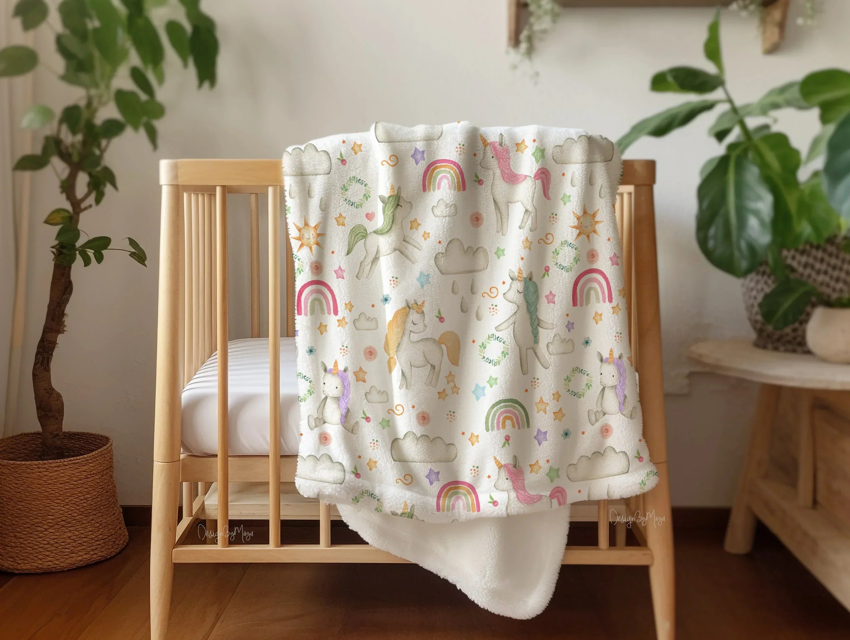 Baby Animals Ducks and Chicks - Vintage Baby Blanket, top view - House Of Avana