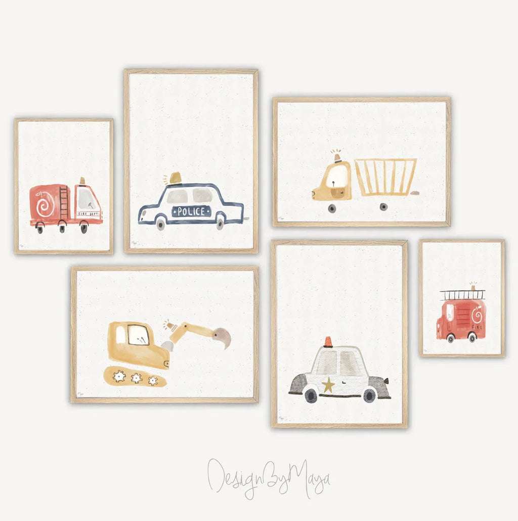 Baby Animals Prints - Luster Paper Nursery Wall Art Prints, in-use display - House Of Avana