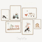 Baby Animals Prints - Luster Paper Nursery Wall Art Prints, side view - House Of Avana