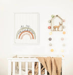 Baby Animals Prints - Luster Paper Nursery Wall Art Prints, angled view - House Of Avana
