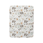 Baby Animals - Vintage Baby Blanket, close-up view - House Of Avana