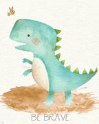 Baby Dinosaurs Set - Luster Paper Nursery Wall Art Prints, detail shot - House Of Avana