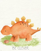 Baby Dinosaurs Set - Luster Paper Nursery Wall Art Prints, top view - House Of Avana