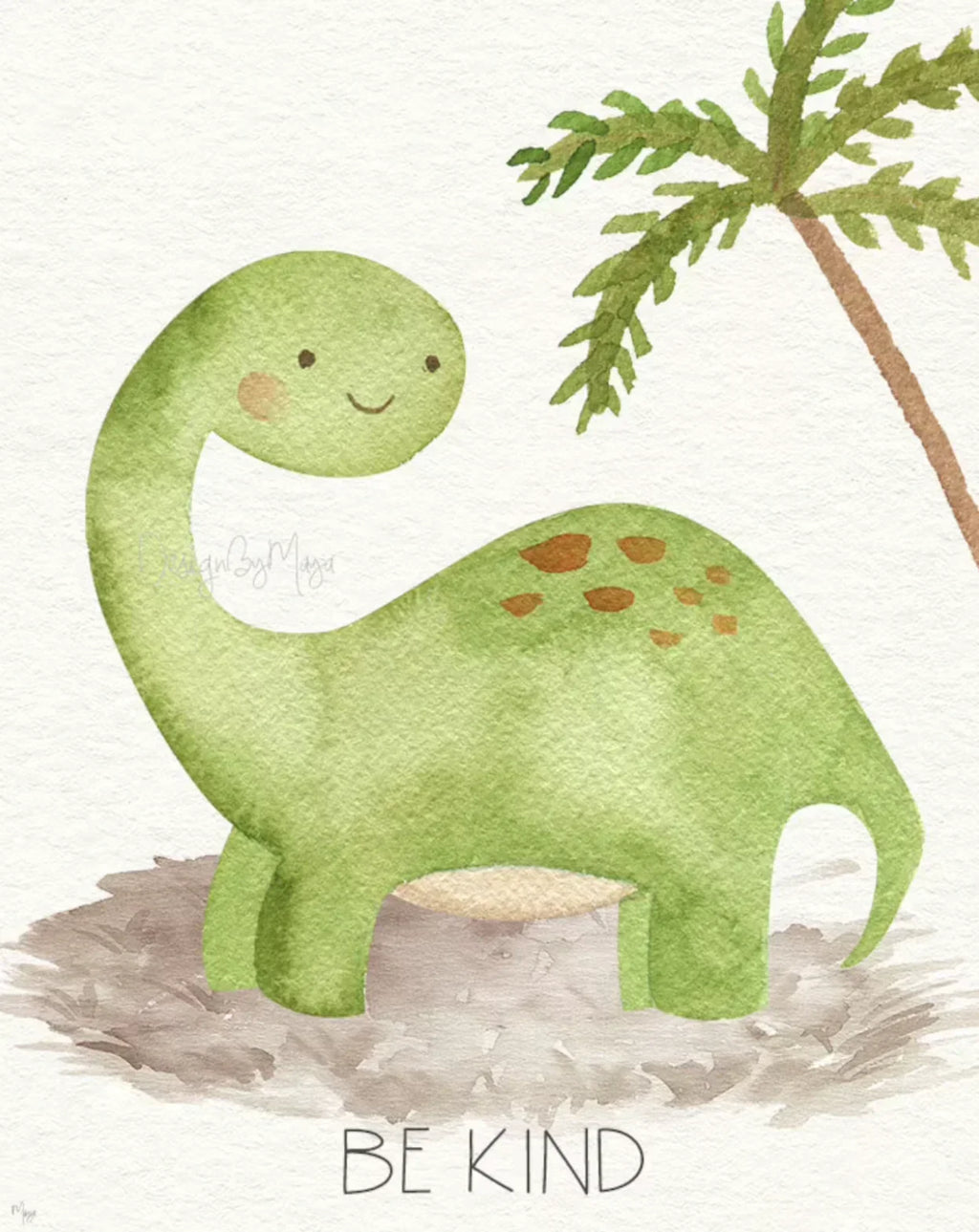 Baby Dinosaurs Set - Luster Paper Nursery Wall Art Prints, angled view - House Of Avana