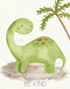 Baby Dinosaurs Set - Luster Paper Nursery Wall Art Prints, angled view - House Of Avana