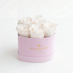 Baby Heart Light Pink Box | White Roses