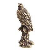 Handmade Miniature Eagle Statue Sculpture - Unique Craft Decor