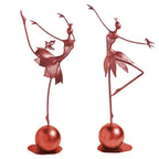 Dancing Ballerina Girl Statue, back view - House Of Avana