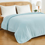 Bamboo Cotton Blanket, top view - House Of Avana