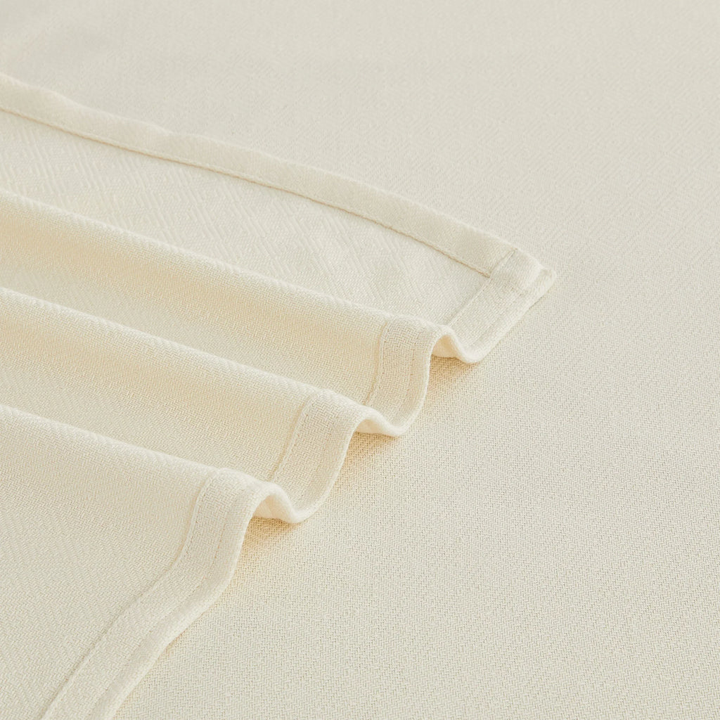 Bamboo Cotton Blanket, angled view - House Of Avana