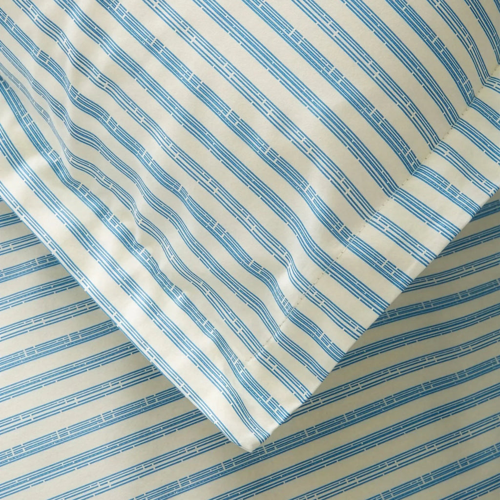Bamboo Stripe Duvet Set, close-up view - House Of Avana