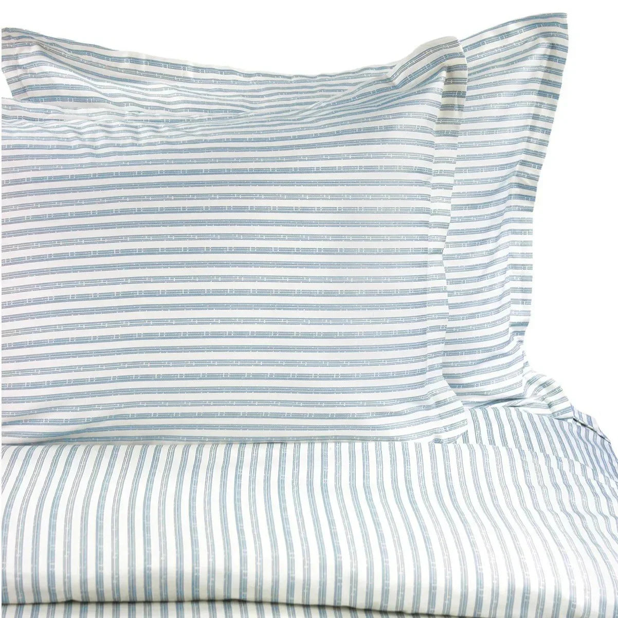 Bamboo Stripe Duvet Set, angled view - House Of Avana