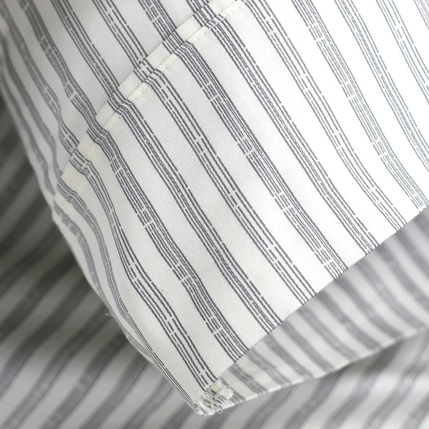 Bamboo Stripe Sheet Set, side view - House Of Avana