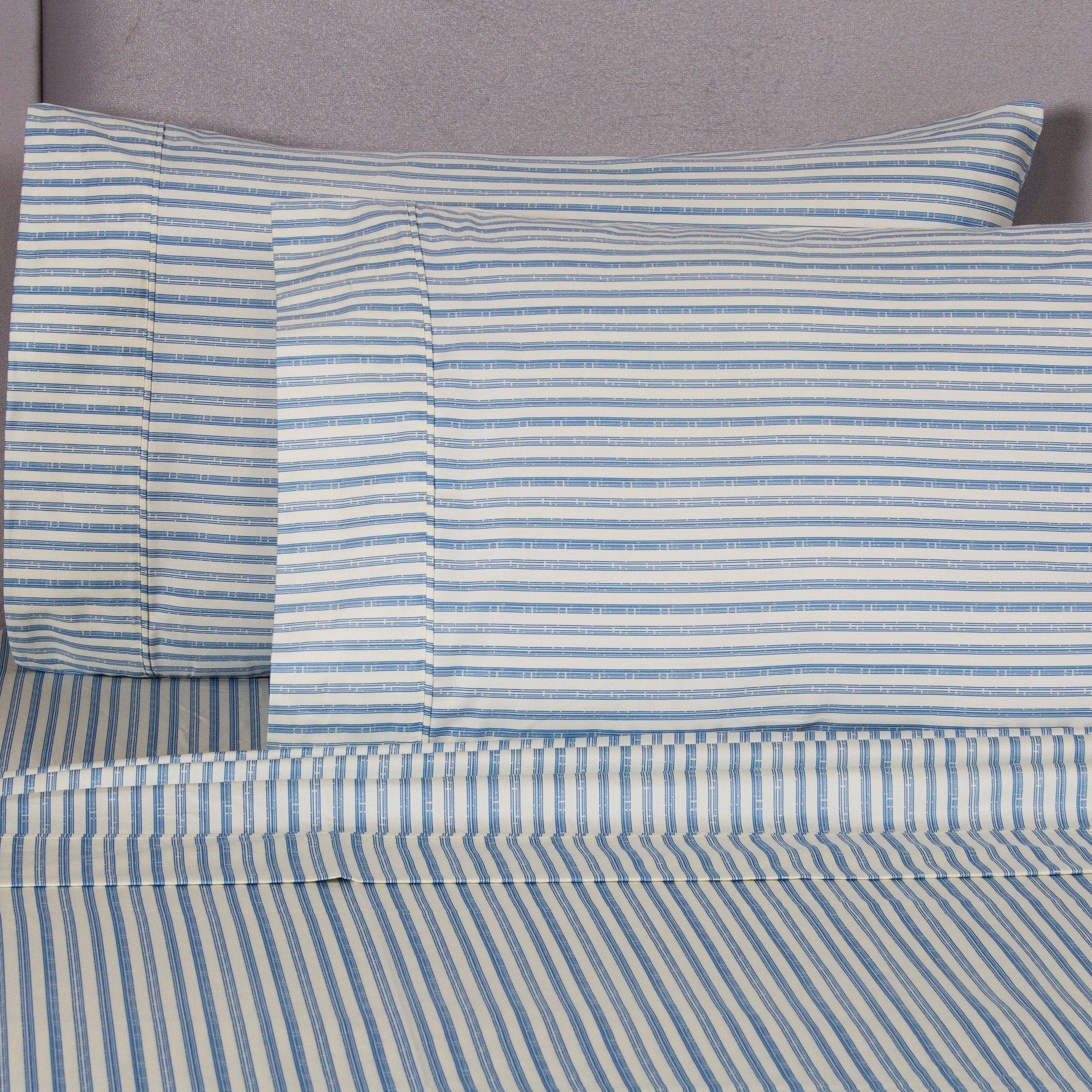 Bamboo Stripe Sheet Set, detail shot - House Of Avana