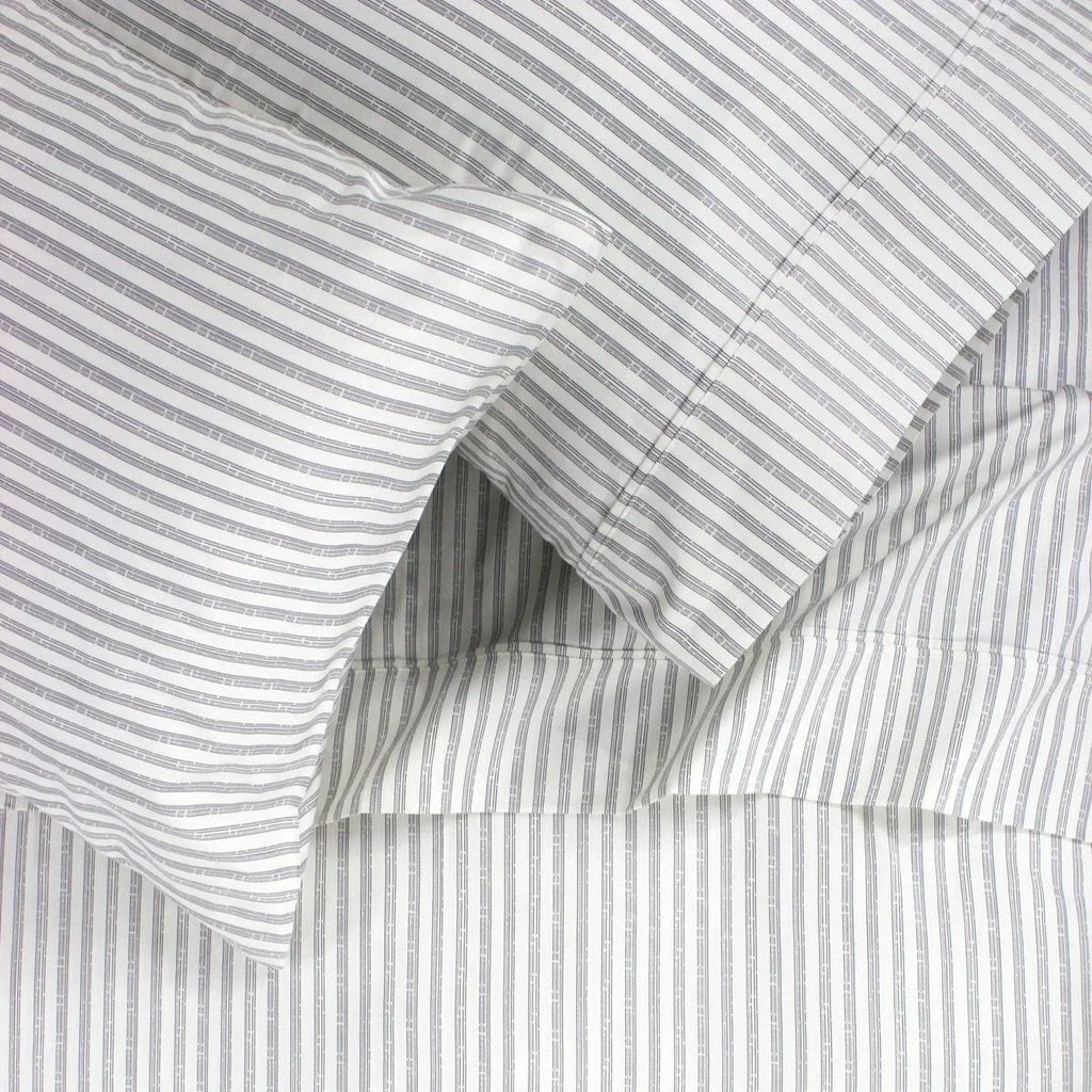 Bamboo Stripe Sheet Set, lifestyle image - House Of Avana