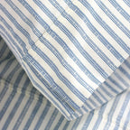 Bamboo Stripe Sheet Set, top view - House Of Avana