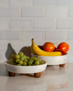 Banswara Marble Tray, front view - House Of Avana