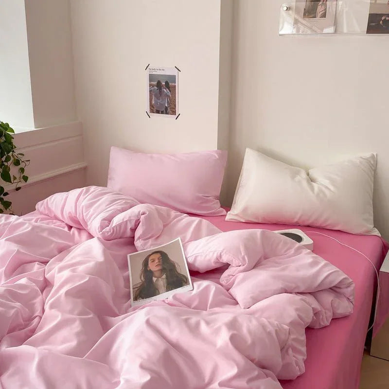 Barbie Pink Washed Cotton Bedding Set, alternate view - House Of Avana