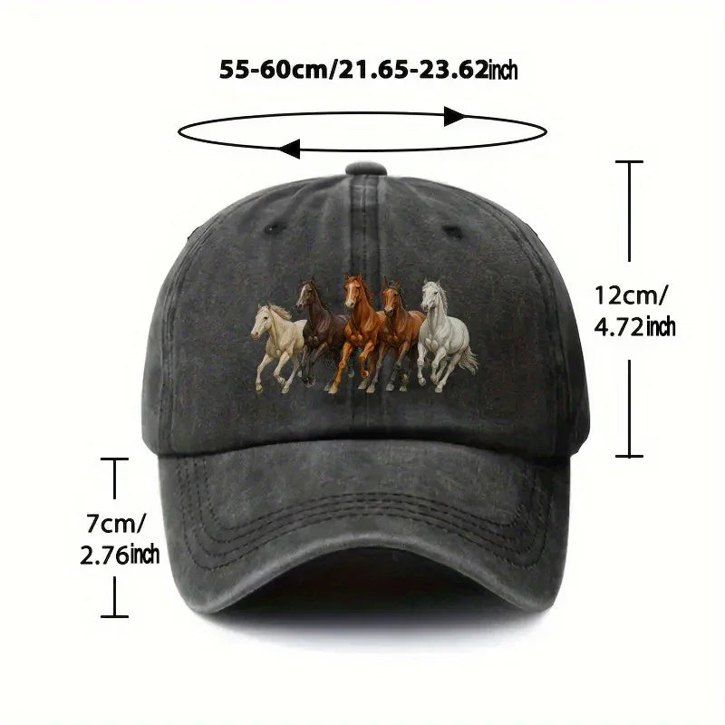 Baseball Cap - Adjustable Cotton, back view - House Of Avana