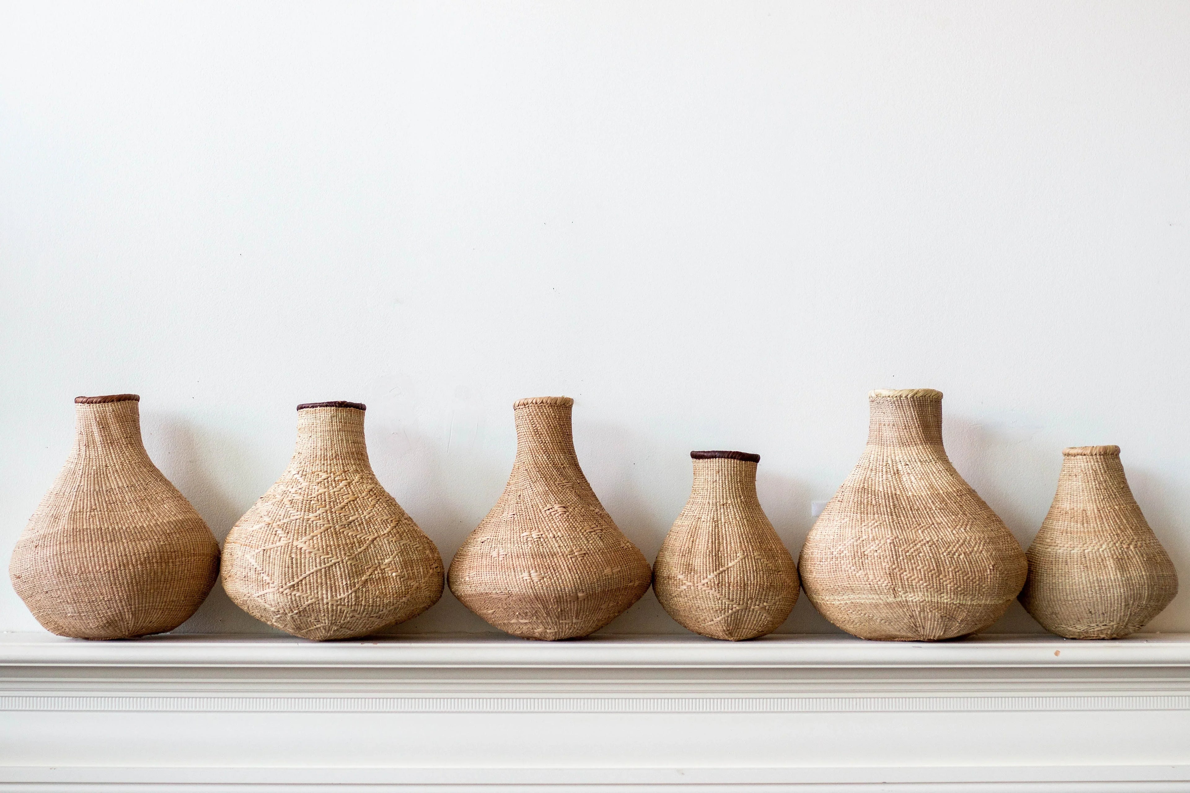 Binga Nongo Natural Woven Gourd Basket - House Of Avana