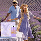 S Lavender Scented Spa Gift Basket Set for Women - Luxury Self-care Kit with 8-hour Burn Time Soy Wax S,... - House Of Avana