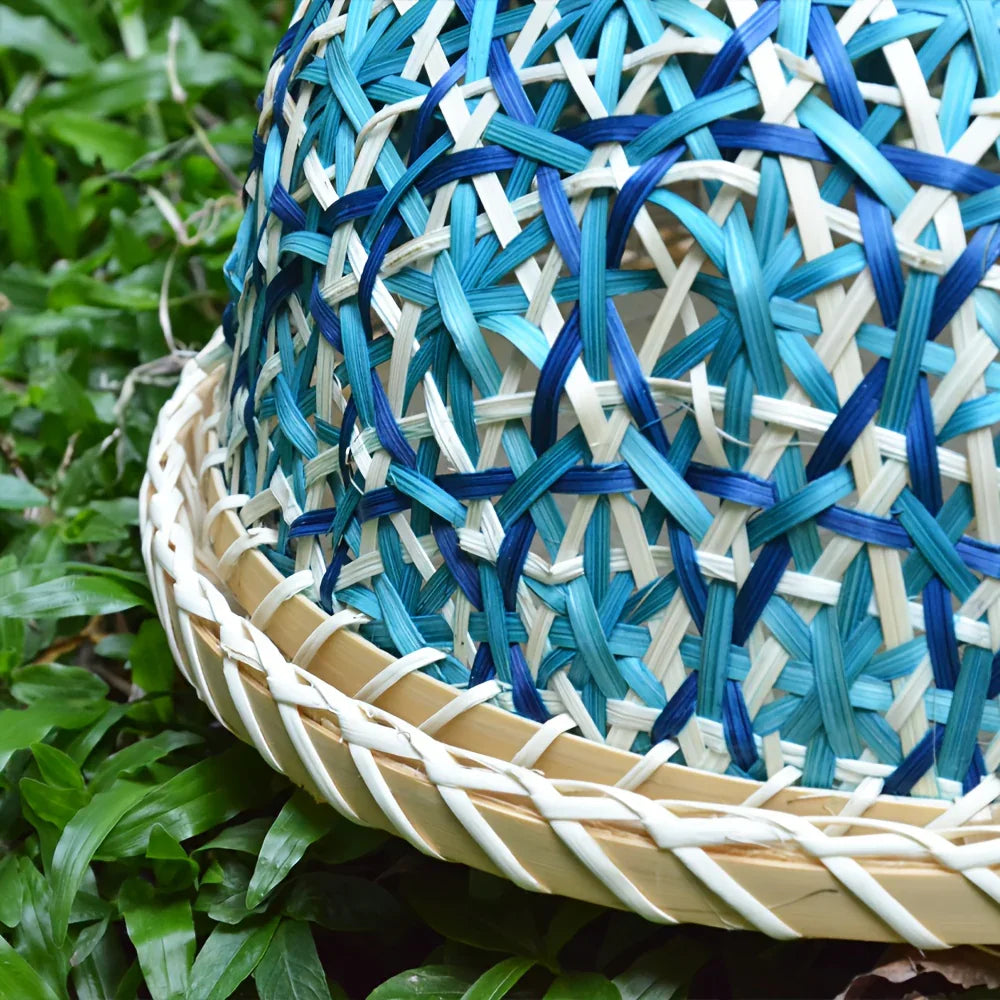 Handmade Bamboo Dining Cover, Hollow Woven Storage Basket, Household Kitchen Table Cover, Multi-layer... - House Of Avana