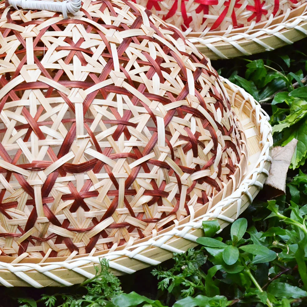 Handmade Bamboo Dining Cover, Hollow Woven Storage Basket, Household Kitchen Table Cover, Multi-layer... - House Of Avana