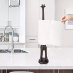 Bathroom Cast Iron Animal Toilet Paper Holders Free Standing Novelty Roll Holders, front view - House Of Avana