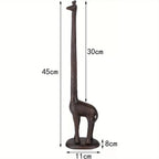 Bathroom Cast Iron Animal Toilet Paper Holders Free Standing Novelty Roll Holders, detail shot - House Of Avana