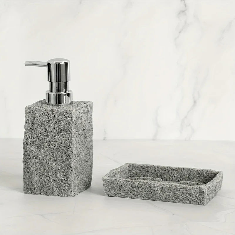 Classic Granite Rock Effect Bathroom Set - House Of Avana
