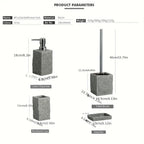 Classic Granite Rock Effect Bathroom Set - House Of Avana