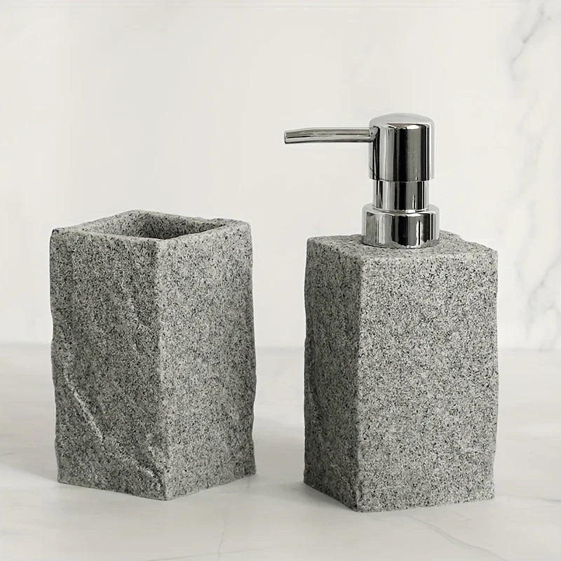 Classic Granite Rock Effect Bathroom Set - House Of Avana