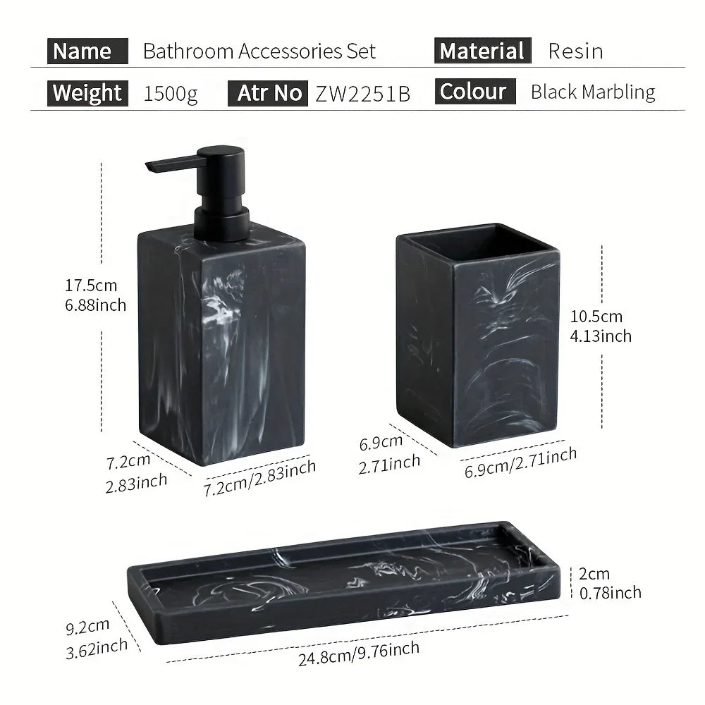 Bathroom Countertop Accessories Set - House Of Avana