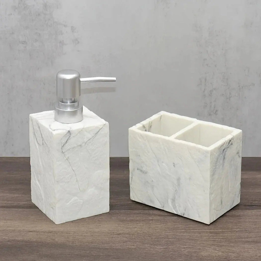 Beige Stone Bathroom Essentials, Creamy Finish, product packaging - House Of Avana [[SKU:HOA-BAT-405-A]]