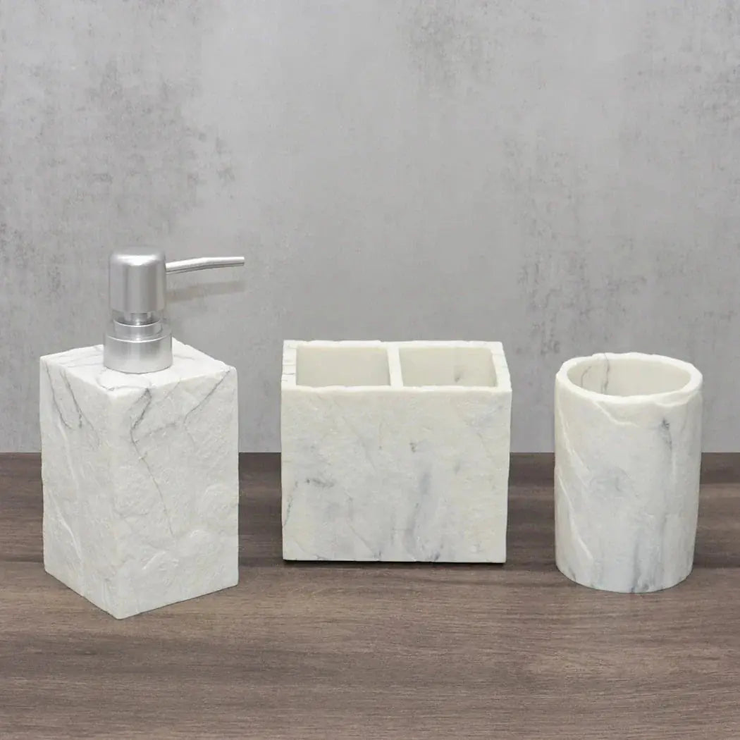 Beige Stone Bathroom Essentials, Creamy Finish, dimensions view - House Of Avana [[SKU:HOA-BAT-405]]