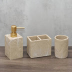 Beige Stone Bathroom Essentials, Creamy Finish, alternate view - House Of Avana [[SKU:HOA-BAT-405]]