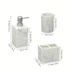 Beige Stone Bathroom Essentials, Creamy Finish, side view - House Of Avana [[SKU:HOA-BAT-405]]